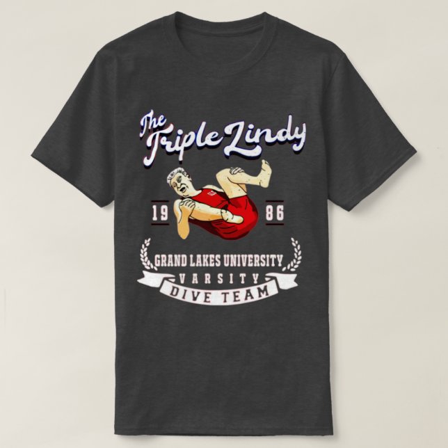 Camiseta Tríplice Lindy rodney dangerfield TSirt (Frente do Design)