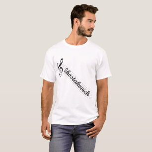 Camiseta Triplo da música clássica de Shostakovich