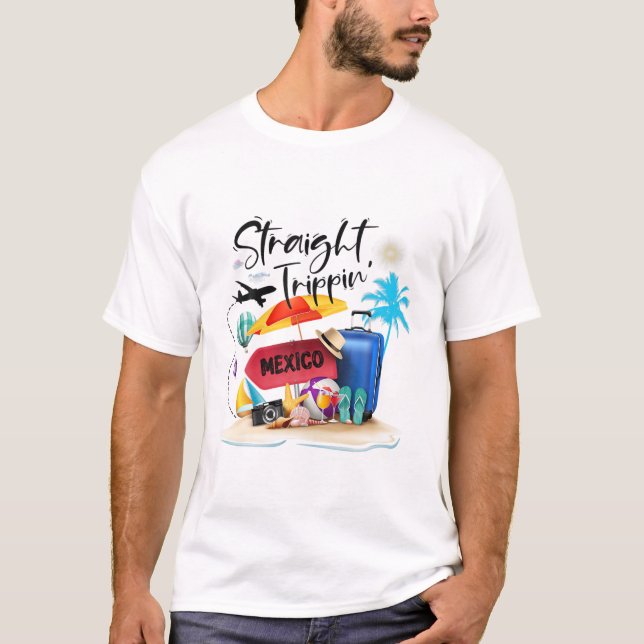 Camiseta Trippin de Hetero do México, Férias de Amigos, Fam (Frente)