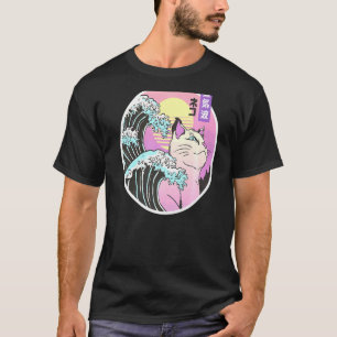 Camiseta Trippy Cat On O, Aestésico De Onda De Vaporwave le