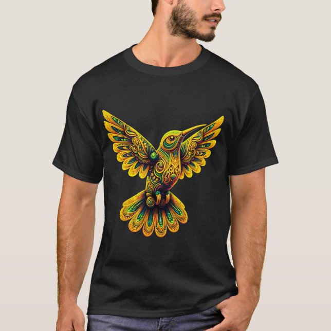 Camiseta trippy colibri (Frente)