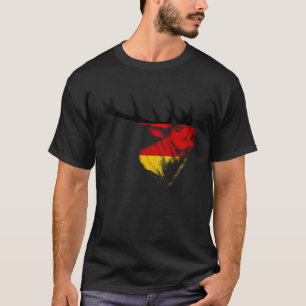 Camiseta Trippy elk uivando moose caribou Alemanha fl