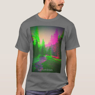 Camiseta Trippy Forest Psicelic Nature Mountain Stream H