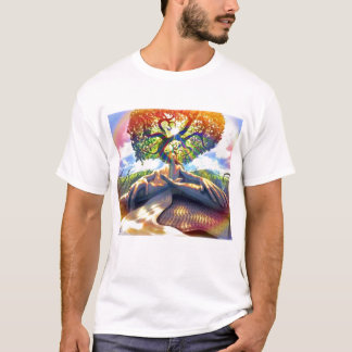 Camiseta trippy-homem-árvore