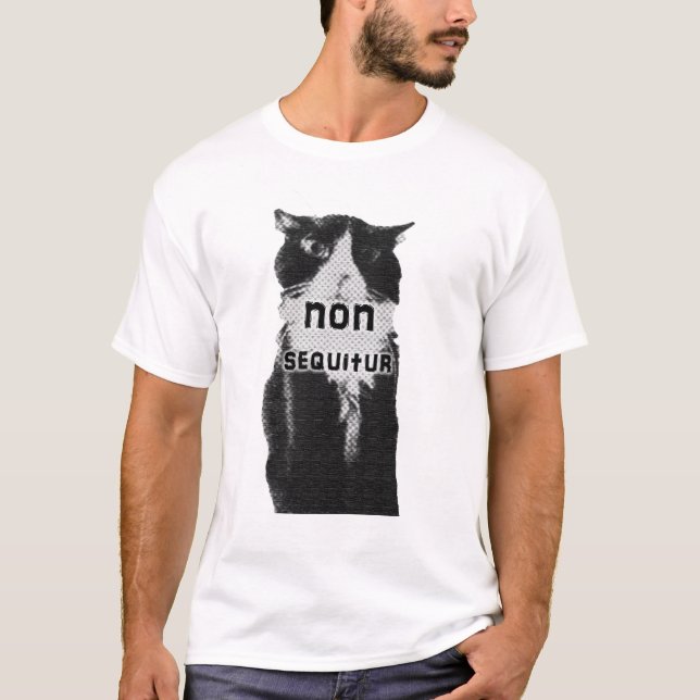 Camiseta Trippy: Não tshirt do gato do sequitur (Frente)