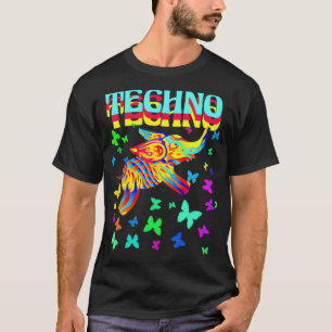 Camiseta Trippy Techno Elephant DJ Raver Rave Party EDM