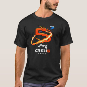 Camiseta Tripulação 5 Crew Dragon Engenharia Aeroespacial