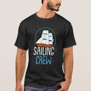 Camiseta Tripulação à vela Capitão Marinheiro