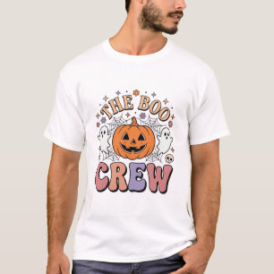 Camiseta Tripulação Assustadora de Fantasmas de Halloween F