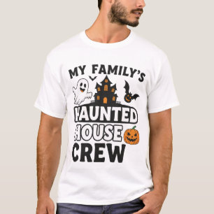 Camiseta Tripulação da Casa Assombrada da Minha Família