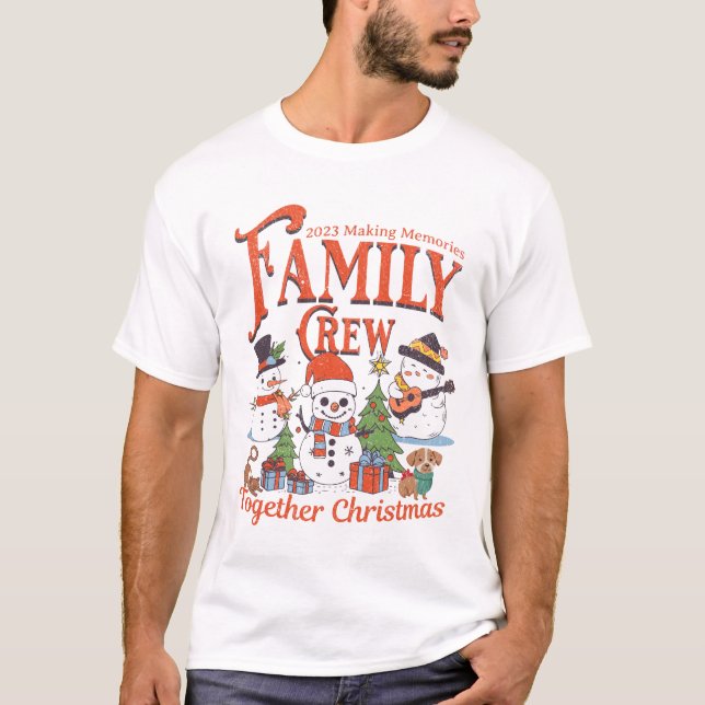 Camiseta Tripulação da Família Natal 2023 (Frente)