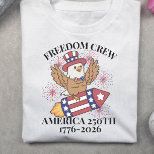 Camiseta Tripulação da liberdade 250º aniversário 4 de julh