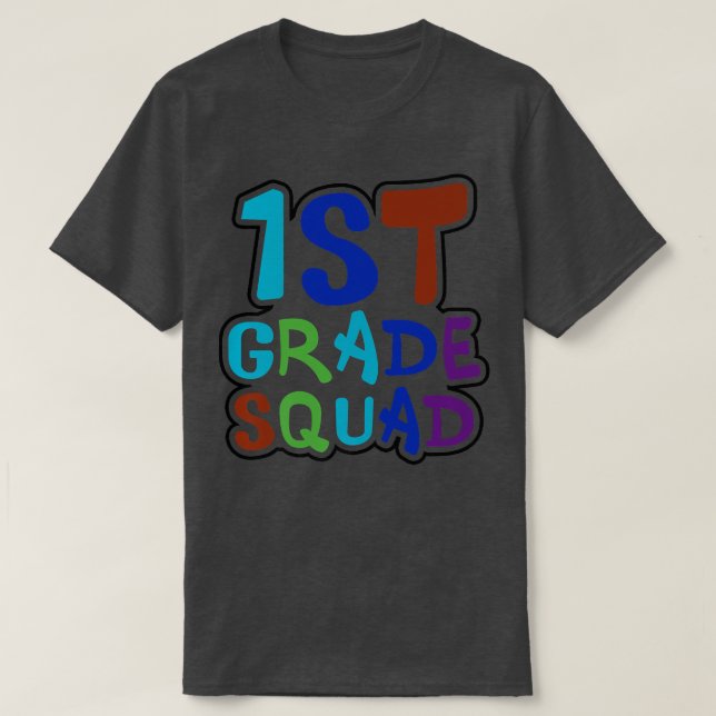 Camiseta Tripulação de 1º Grau de Design no Quad  (Frente do Design)