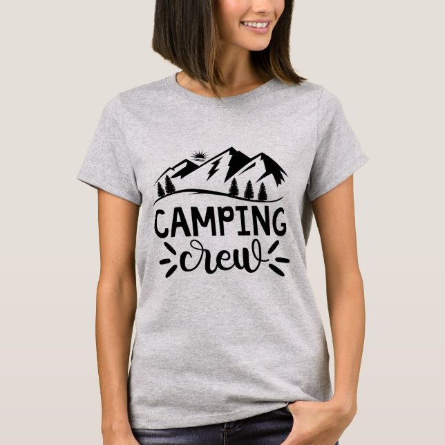 Camiseta Tripulação de acampamento (Frente)