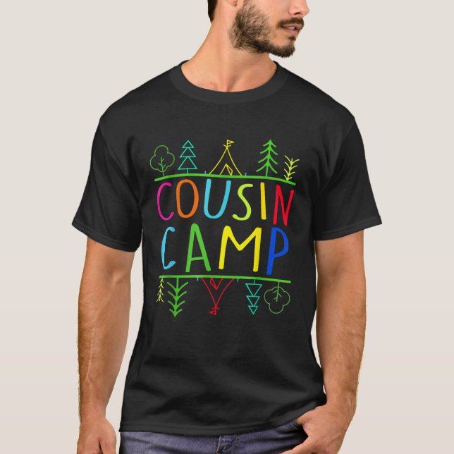 Camiseta Tripulação de acampamento de férias de verão, Funn (Frente)