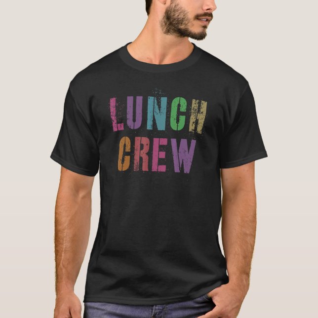 Camiseta Tripulação De Almoço Retroativa Ao Serviço De Comi (Frente)