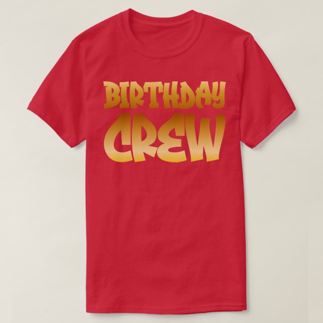 Camiseta Tripulação de Aniversário (Frente do Design)