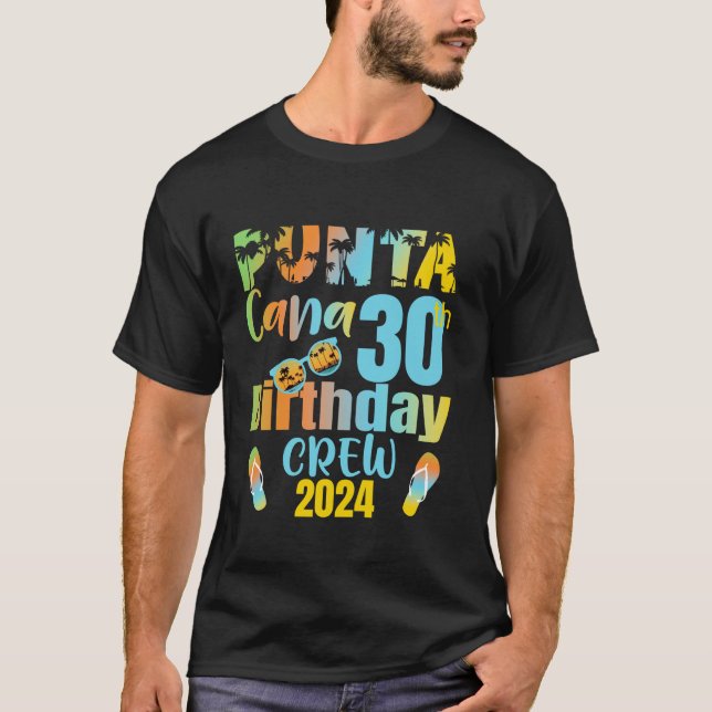 Camiseta Tripulação de aniversário de 30 anos Punta Cana, 3 (Frente)