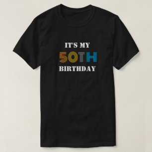 Camiseta Tripulação de Aniversário É o meu 50º Nascimento n
