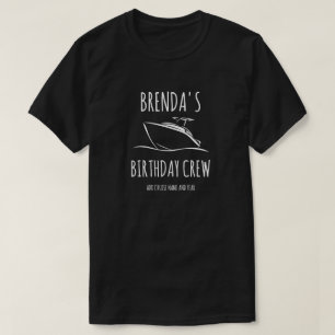 Camiseta Tripulação de Aniversário Personalizada 70 60º 50º