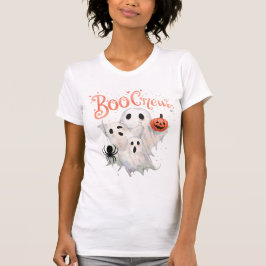 Camiseta Tripulação de Boo - Design Dia de as Bruxas engraç