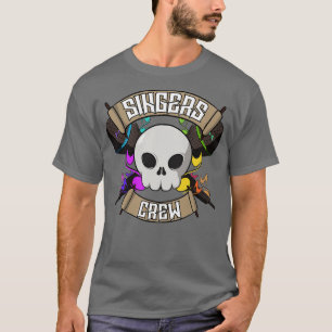 Camiseta Tripulação de cantores Jolly pirata