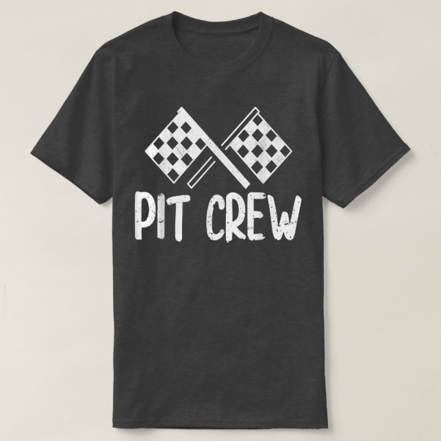 Camiseta Tripulação de Carros de Corrida  (Frente do Design)