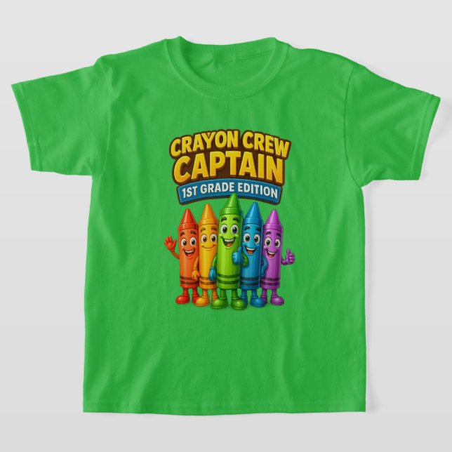 Camiseta Tripulação de Crayon Capitão Tee rua (Postura )