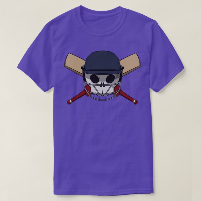 Camiseta Tripulação de críquete bandeira pirata jolly sem l (Frente do Design)