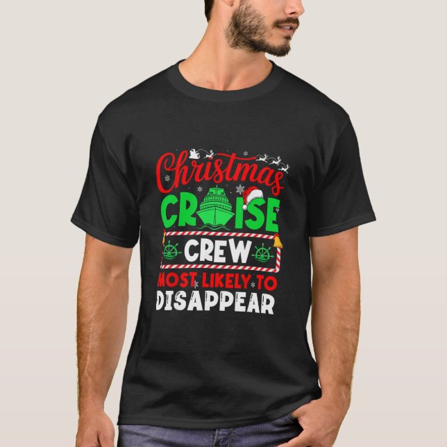 Camiseta Tripulação de Cruzeiro de Natal com Maior Probabil (Frente)