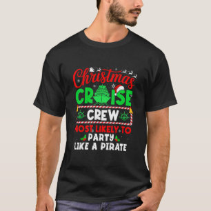 Camiseta Tripulação de Cruzeiro de Natal Mais Propensa a Fe