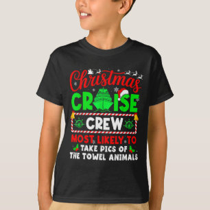 Camiseta Tripulação de Cruzeiro de Natal Mais Propensa a Le