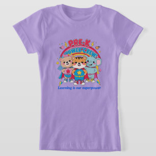 Camiseta Tripulação de Energia Pré-K - Pequena, mas poderos