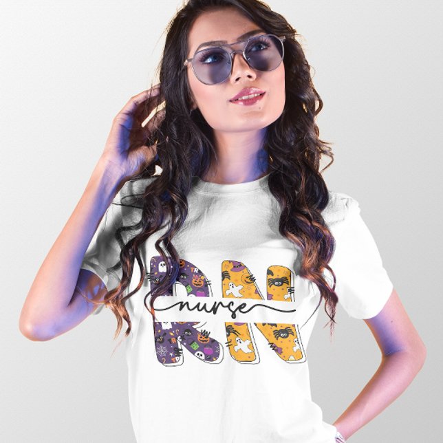 CAMISETA TRIPULAÇÃO DE ENFERMEIROS REGISTRADA HALLOWEEN RN (Criador carregado)