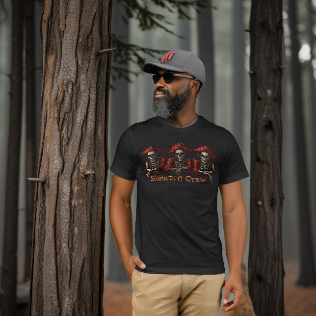 Camiseta Tripulação de Esqueleto Vermelho (Criador carregado)