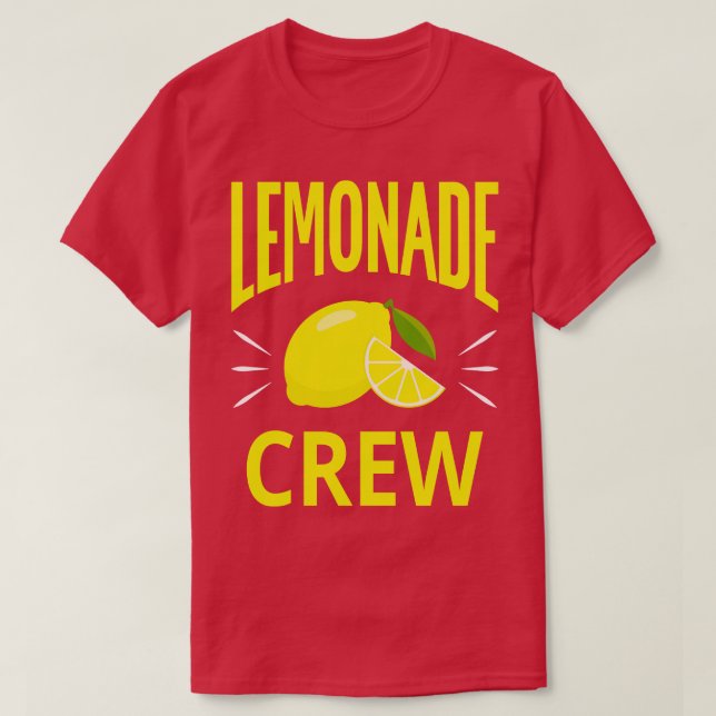 Camiseta Tripulação de limonada I Summer e limões (Frente do Design)