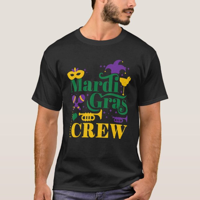 Camiseta Tripulação de Miçangas do Festival de Máscara Feli (Frente)