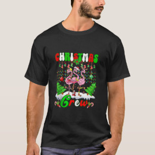 Camiseta Tripulação de Natal Adorava Flamenga Linda Família