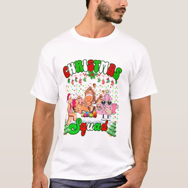 Camiseta Tripulação de Natal Familiar Engraçada (Frente)