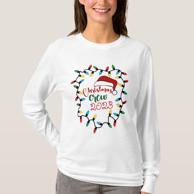 Camiseta Tripulação de Natal para mulheres (Frente)