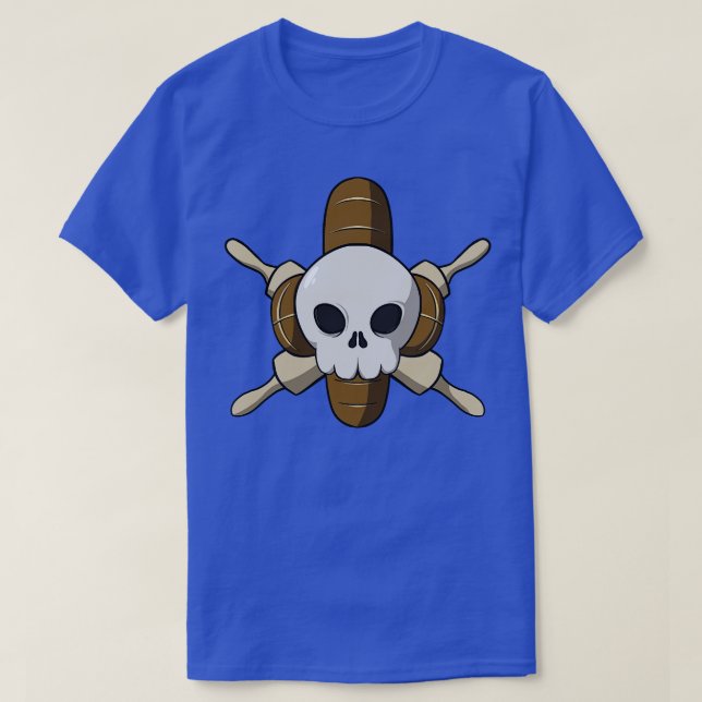 Camiseta Tripulação de padeiros Pirata Jolly sem legenda (Frente do Design)