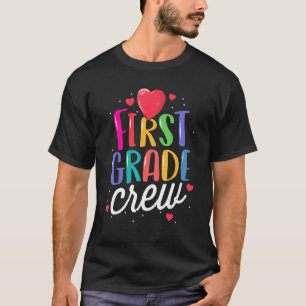 Camiseta Tripulação De Primeiro Grau De Volta À Equipe R De