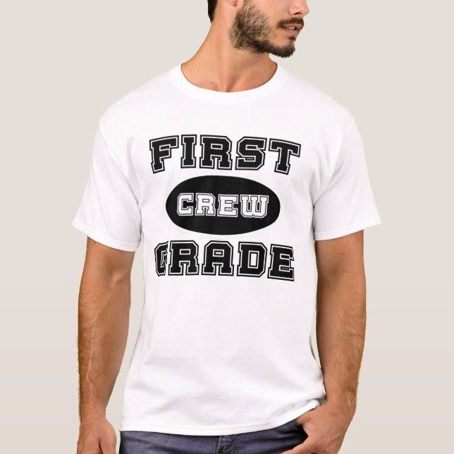 Camiseta Tripulação de primeiro grau personalizável (Frente)