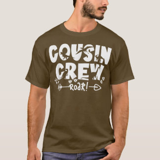 Camiseta Tripulação de primo para Crianças Meninas do Dinos