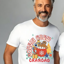 Camiseta Tripulação de primo Vovô, primos de natal
