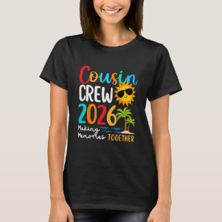 Camiseta Tripulação de Primos Férias de Verão na Praia Famí