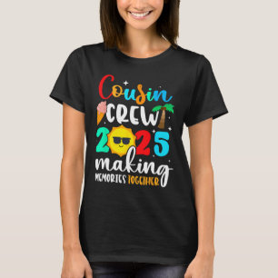 Camiseta Tripulação de Primos Férias de Verão na Praia Famí
