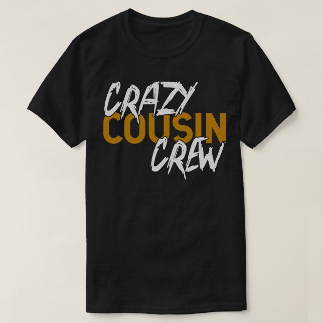 Camiseta Tripulação de primos malucos (Frente do Design)
