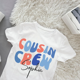 Camiseta Tripulação de Primos Reunião de Família de 4 de Ju