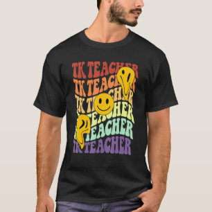 Camiseta Tripulação de professores retro sorriso voltado pa